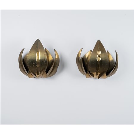 MAISON JANSEN (Attr.le), Coppia di lampade da parete