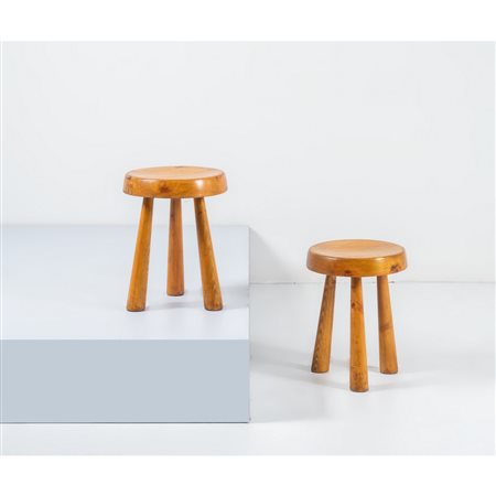 CHARLOTTE PERRIAND, Due sgabelli