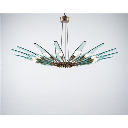 MAX INGRAND, Lampada a sospensione "Dahlia" modello "1563"