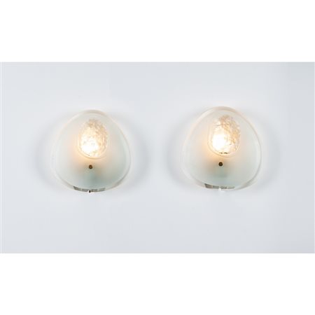 MAX INGRAND, Coppia di lampade da parete modello “1944”