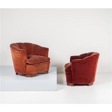 GIO PONTI, Coppia di poltrone