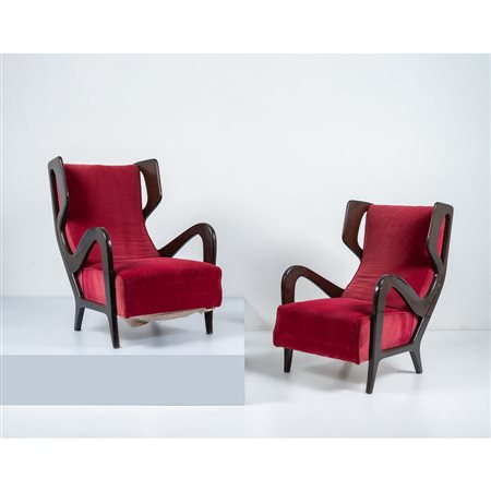 GIO PONTI, Coppia di poltrone