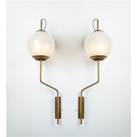 LUIGI CACCIA DOMINIONI, Coppia lampade parete modello "LP11"