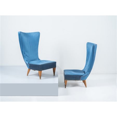 CESARE LACCA (Attr.le), Coppia di poltrone