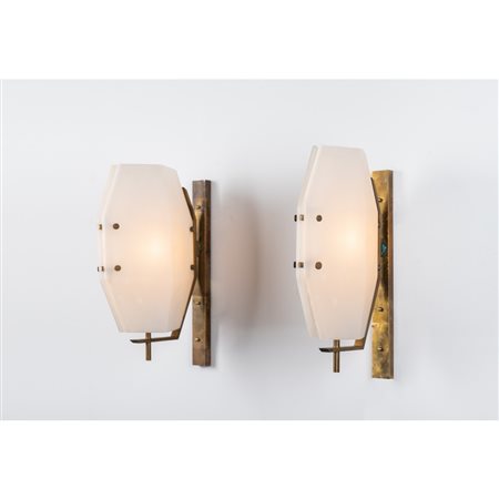 ELIO MONESI, Coppia di lampade da parete