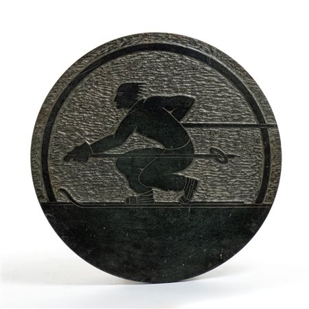 ANONIMO, Lastra circolare con bassorilievo