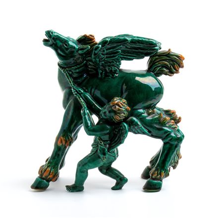 PETUCCO & TOLIO, Cavallo alato e putto 