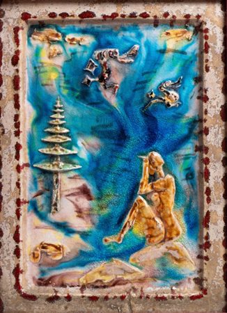 CARLO ZAULI (Faenza 1926 - 2002), Figura in contemplazione