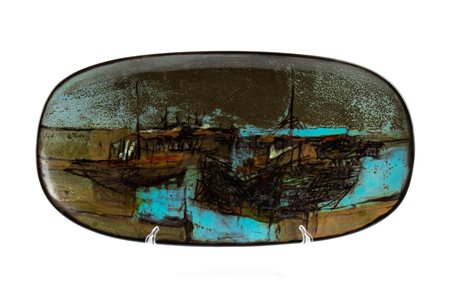 NANNI VALENTINI (attribuito a) (1932 - 1985), Piatto ovale da muro