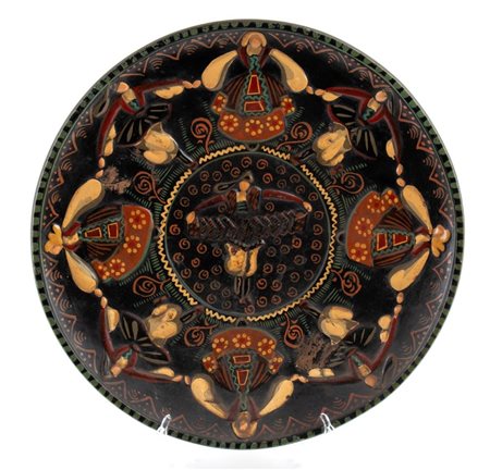 
 
Piatto con decorazioni di costumi sardi