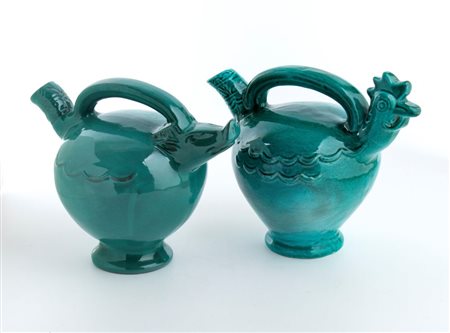 MELKIORRE MELIS (Bosa 1889 - Roma 1982), Coppia di versatoi