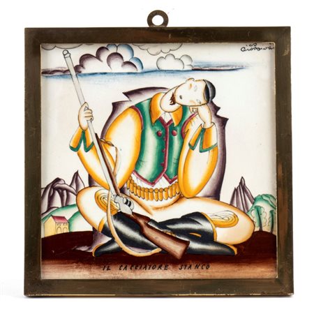 GIO PONTI (Milano 1891 - 1979), Il cacciatore stanco