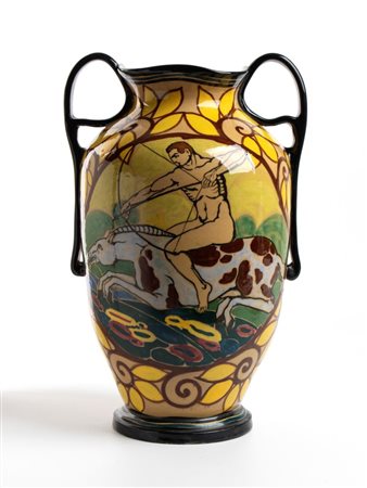 RUGGERO LANNI E C. GURRERI (XX secolo), Vaso biansato