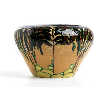 FERRUCCIO PALAZZI (Arcevia 1886 - Ancona 1972), Cachepot con decorazione floreale