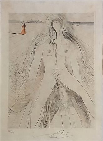 Salvador Dalì “The woman on a horse” 1968