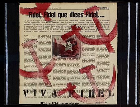 Franco Angeli “Viva Fidel” 1974