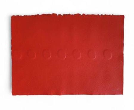 Turi Simeti “Sette ovali rossi” 2004