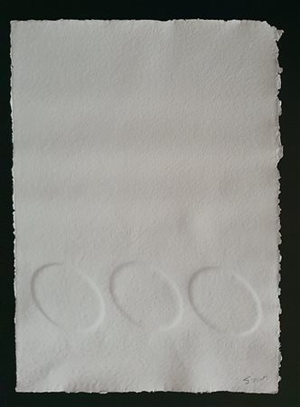 Turi Simeti “Tre ovali bianchi” 2004