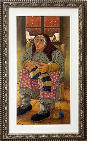 Antonio Capuzzo “Donna che lavora a maglia” 2024