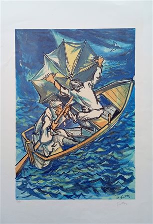 Renato Guttuso “Fuga con tempesta”