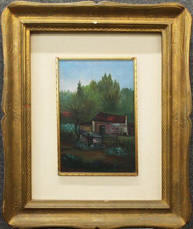 GIOVANNI OMICCIOLI, "Paesaggio", anni 50