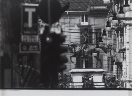 WILLIAM KLEIN (1928-) Torino 90 1990stampa ai sali d'argento vintage 18x24...