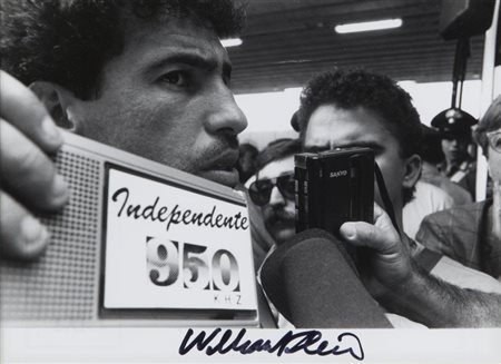 WILLIAM KLEIN (1928-) Torino 90 1990stampa ai sali d'argento vintage 18x24...