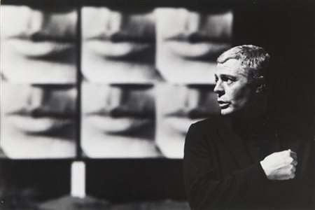 TAZIO SECCHIAROLI (1925-1988) Marcello Mastroianni sul set del film "La...