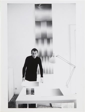 LO DUCA NINO (1940-) Getulio Alviani1975stampa ai sali d'argento,...