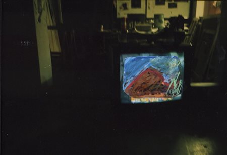 MARIO SCHIFANO (1934-1998) Senza titolo 1990-97tecnica mista su fotografia...