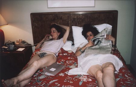 NAN GOLDIN (1953-) Kiki and Maggie at the Sonesta Hotel, Cambridge...