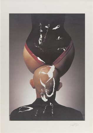 SHOZO SHIMAMOTO (1928-2013) Manifesto con strappi80x55 cmesemplare...