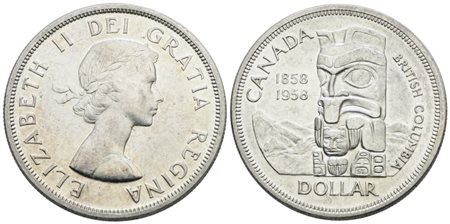CANADA. Elisabetta II (1952-2022). Dollaro 1958. Ag; 23,32gr; KM 55; FDC