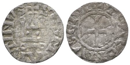 FRANCIA. Saint Martin de Tours (XII-XIII sec.). Denaro. Mi; 0,7gr; PA 1646; Raro; BB