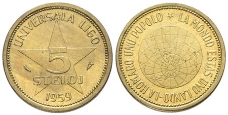 OLANDA (Esperantujo). 5 stelaj 1959. Ot; 5gr; 23mm; X 4; FDC