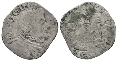 CASALE. Guglielmo Gonzaga (1566-1587). Parpagliola. Mi; 1,19gr; MIR 277/5; Rara; MB