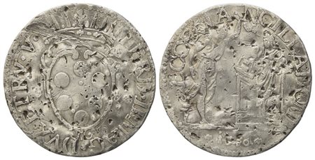 FIRENZE. GRANDUCATO DI TOSCANA. Cosimo III de' Medici (1670-1723). Giulio dell'annunciazione. Ag. Colpi diffusi. B