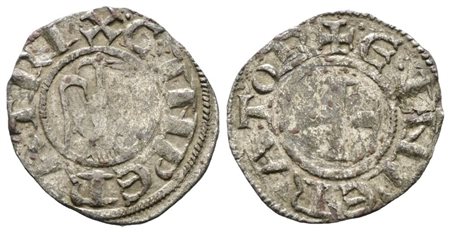 MESSINA. REGNO DI SICILIA. Enrico VI e Costanza. Denaro. MIR 55. MI; 0,74gr. BB