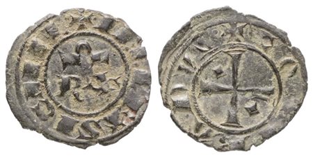 MESSINA. REGNO DI SICILIA. CORRADO I (1250-1254). 1/2 DENARIO, 0,26gr; 13mm TRAVAINI 52A; BB