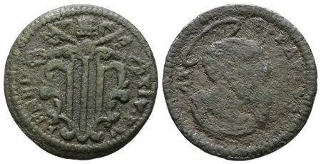 STATO PONTIFICIO. ROMA. Benedetto XIV (1740-1758). Quattrino. Cu; 2,2gr; Munt.219; MIR 2627/1; MB