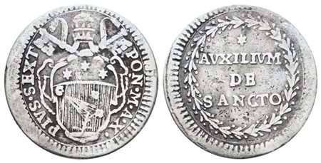 STATO PONTIFICIO. ROMA. Pio VI (1775-1799). Grosso 1785, anno X. Ag; 1,3gr; Munt.57; MIR 2772/9; BB