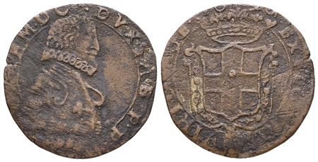 SAVOIA. TORINO. Carlo Emanuele I (1580-1630). Fiorino III tipo. Mi; 3gr; Cud.746 d; MB/BB