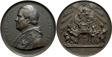 STATO PONTIFICIO. Pio IX (1846-1878). Medaglia - A. XV - AE Mont. 79 Ex Bernardi 1973. SPL/FDC