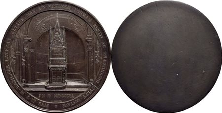 STATO PONTIFICIO. Pio IX (1846-1878). Medaglia 1851 Restituzione altare Basilica Lateranense. 80 mm. - (MB g. 244) R  qSPL