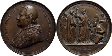 STATO PONTIFICIO. Pio IX (1846-1878). Medaglia 1869 A. XXIV Concilio Ecumenico Ø: 70 mm. - (AE g. 149) R . BB-SPL