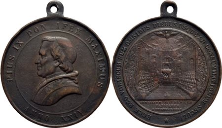 STATO PONTIFICIO. Pio IX (1846-1878). Medaglia - 1869 A. XXIV - Concilio Ecumenico - Seduta del Concilio Ø: 41 mm. - AE Bart. XXIV-24/a. BB+