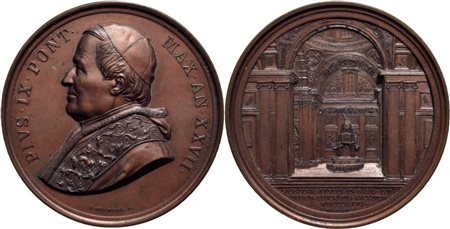 STATO PONTIFICIO. Pio IX (1846-1878). Medaglia - A. XXVII - AE Mont. 91 Ex Bernardi 1976. qFDC