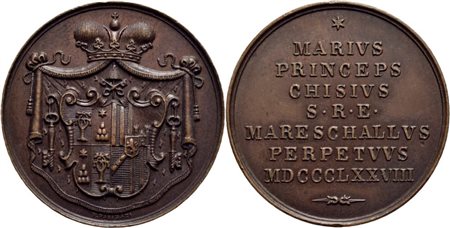 ROMA. Sede Vacante (1878) - Medaglia - 1878 Opus: Pasinati Ø: 28 mm. - AE R Boccia 108; Bart. p. 300 Principe Chigi Maresciallo. FDC