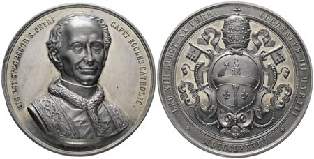 ROMA. Leone XIII (1878-1903). Medaglia 1878 ascesa al soglio pontificio;  Mb; 84,83gr; 60,3mm; FDC