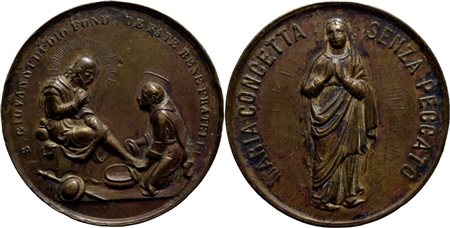 RELIGIOSE - Medaglia Opus: Milani Ø: 40 mm. - (AE g. 24,25) Colpetti. qSPL